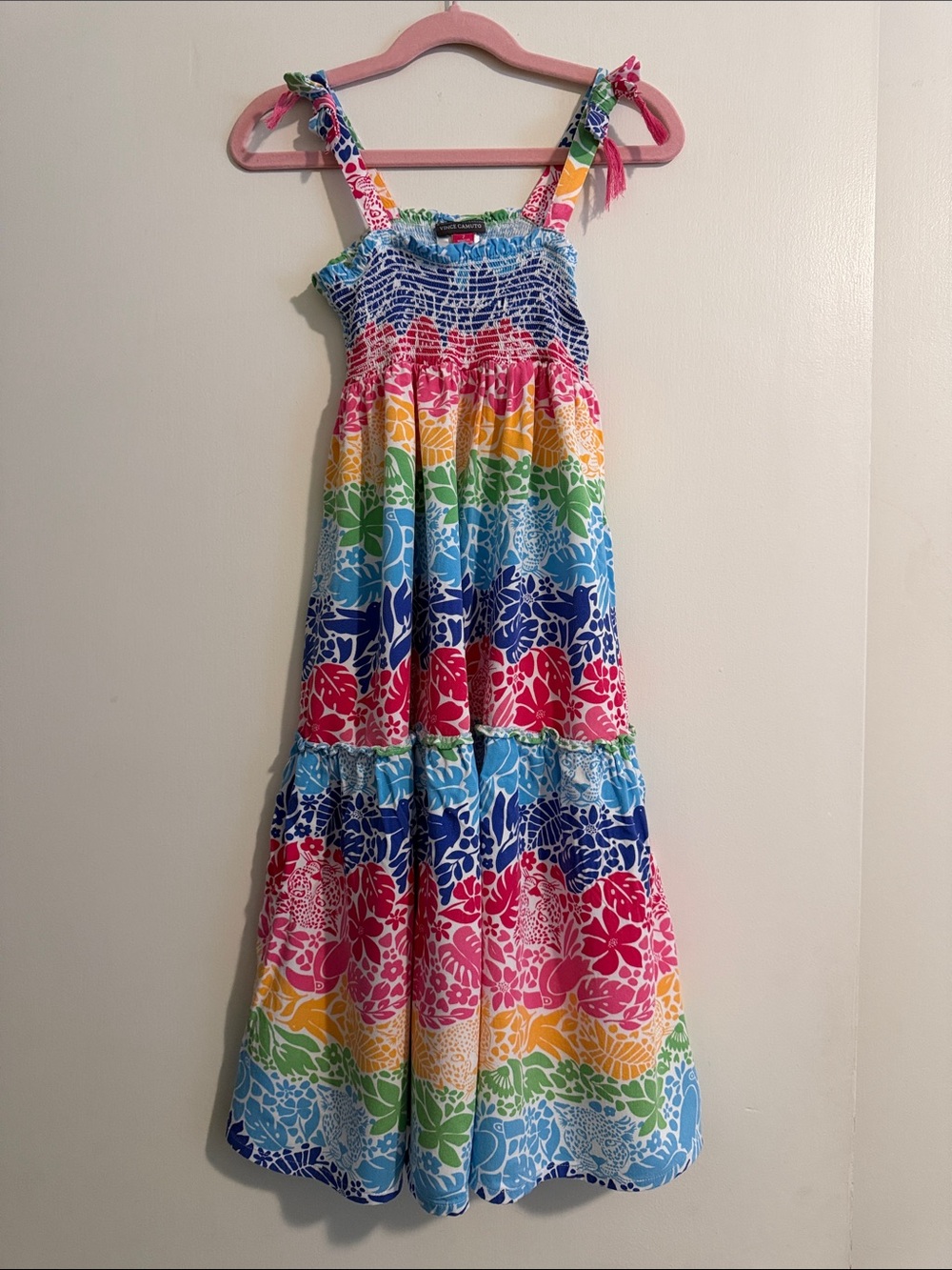 Vince Camuto Girls Rainbow Floral Maxi Dress - Multicolor
